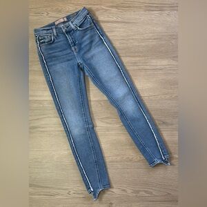 7 for all Mankind luxe vintage the ankle skinny asymmetrical muse jeans women 23